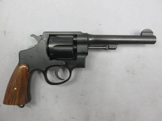 【タナカ】S&W M1917 Cal.45 5.5inch・木製グリップ モデルガン