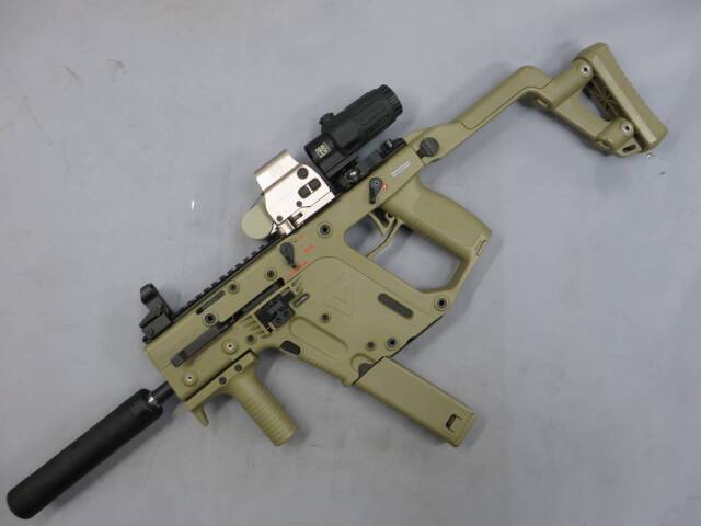 【KSC】 クリスベクター SMG TAN・サプレッサー・ブースター・ホロサイト