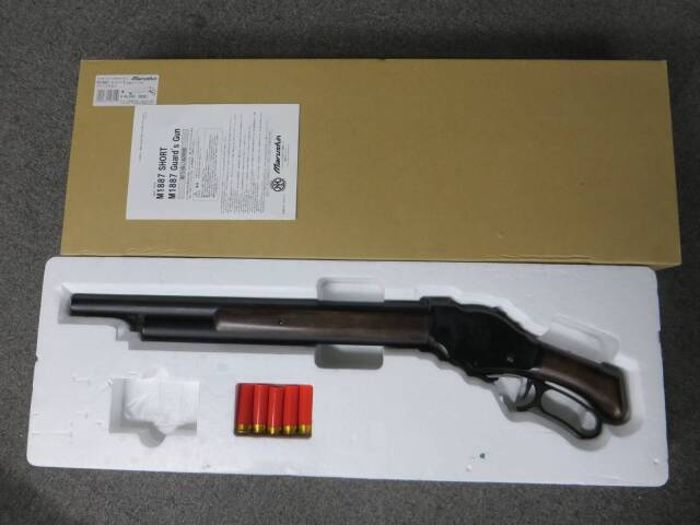 【マルシン】M1887 ショート 木製ストック ブラック ABS
