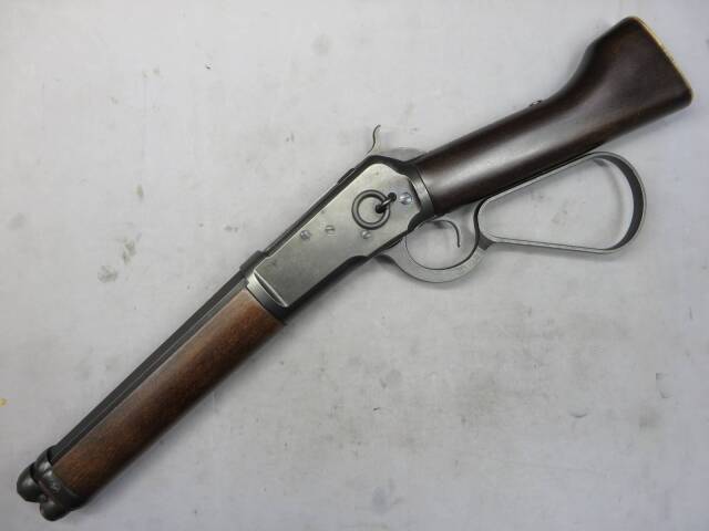 【マルシン】ウィンチェスターM1892ランダルカスタム 高級ブナストック ダーク2ブラウン