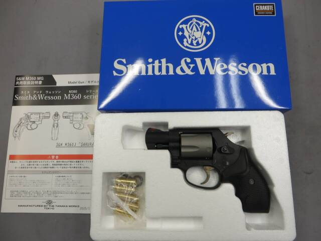 【タナカ】 S&W M360 PD スカンジウム.357マグナム 1-7/8インチ HW+ シリンダーセラコートフィニッシュ モデルガン