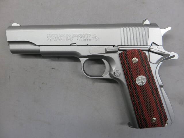 ウェスタンアームズ COLT MK IV シルバー　ガスガン 人気モデルが待望の復活！「WA コルトMkIVシリーズ70 ガン