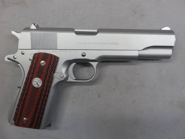 COLT シルバー モデルガン ウエスタンアームズ】コルトMK4シリーズ70 シルバー