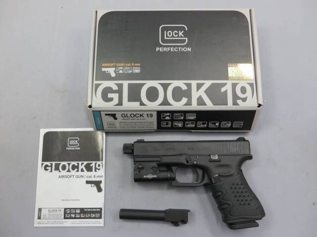 Glock 19 エアガン【カスタム中古】 東京マルイ] グロック19 Gen.3 ガスブローバック TTI風フル