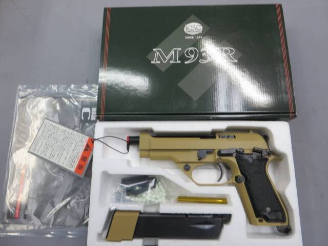 KSC M93Rデザートスパルタン エアガン 抹茶り KSC M93R-AG デザート