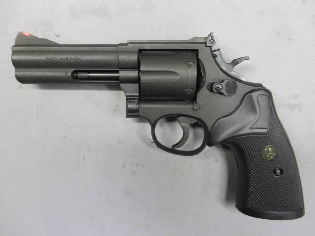 【マルシン】S&W M586 4in ブラック HW・パックマイヤーグリップ　 モデルガン