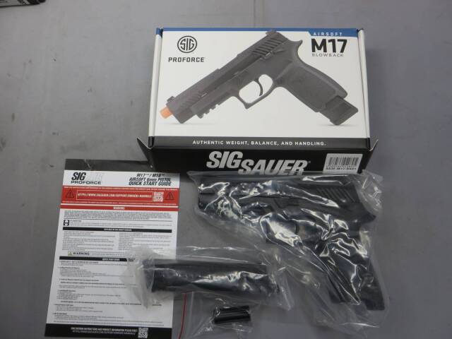 【SIG AIR・VFC】M17 PROFORCE ブラック メタルスライド