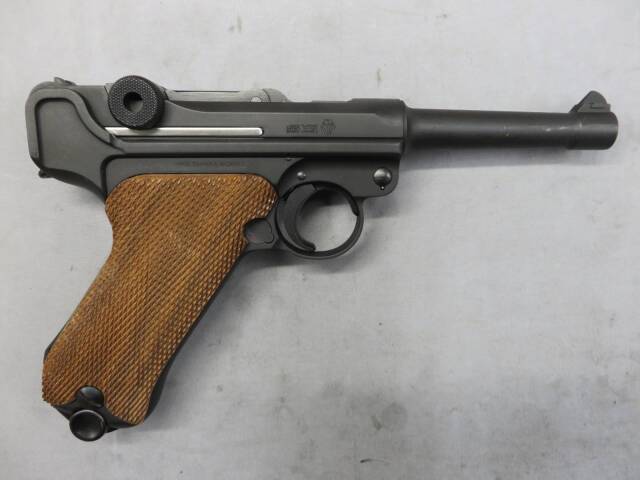 【タナカ】ルガーP08 4in Mauser S/42 Code.K Date 1934 HW・木製グリップ