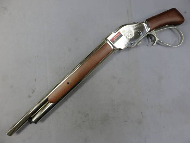 【GoldenEagle】ウィンチェスター M1887 ソードオフ ワイドレバー SV/RW  ライブカート式 ガス・ショットガン