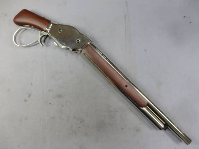 【GoldenEagle】ウィンチェスター M1887 ソードオフ ワイドレバー SV/RW  ライブカート式 ガス・ショットガン
