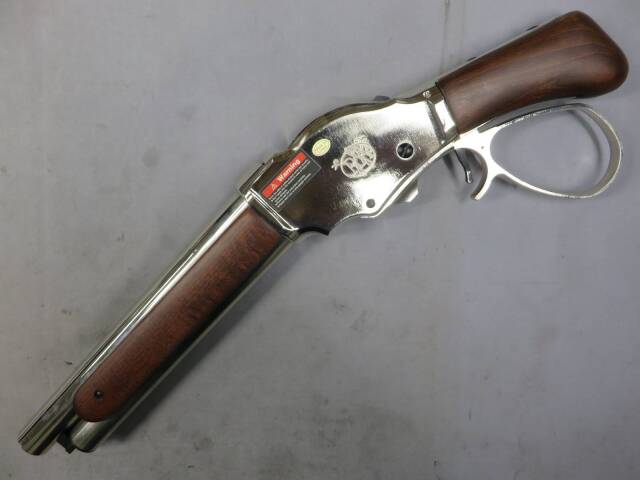 【GoldenEagle】ウィンチェスター M1887 ソードオフ コンパクトワイドレバー SV/RW  ライブカート式 ガス・ショットガン