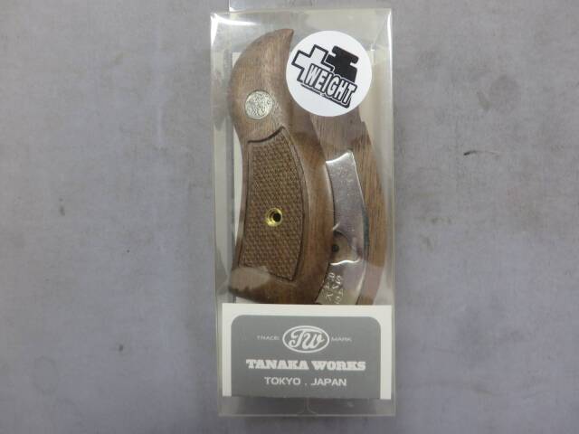 【タナカ】S&W Kフレーム ラウンドバット ウォールナットチェッカー +Weight
