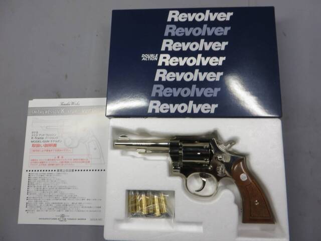 【タナカ】S&W M10 Military&Police 4inch ニッケル Ver.3 モデルガン
