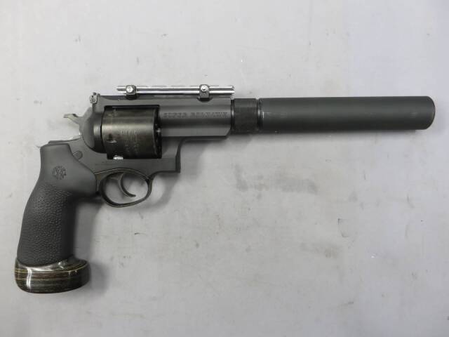 【タナカ】ルガー スーパーレッドホーク 454カスール サイレンサー他 カスタム