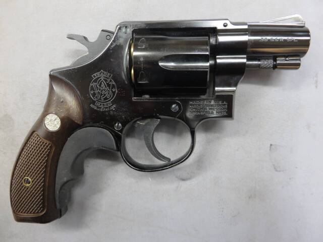 【マルシン】S&W M10 2in WディープブラックABS 木目調プラグリップ仕様 リアルXカートリッジ