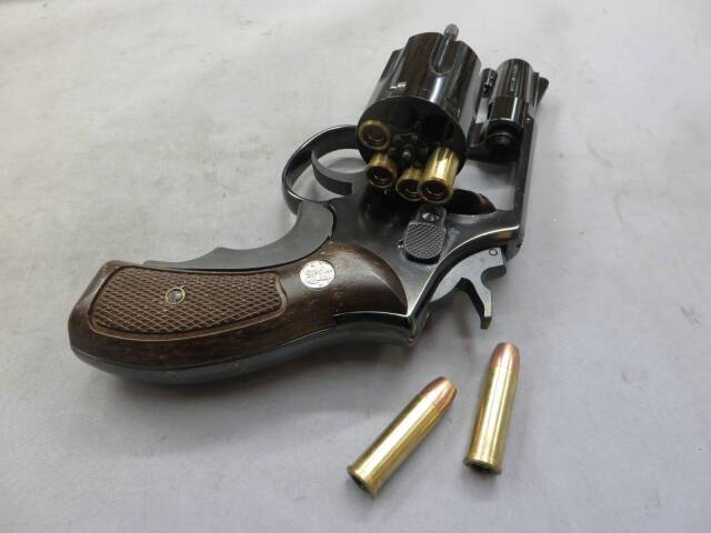 【マルシン】S&W M10 2in WディープブラックABS 木目調プラグリップ仕様 リアルXカートリッジ