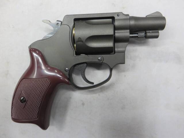 【マルシン】ポリスリボルバー 51ミリ銃身 ブラック HW プラグリップ仕様