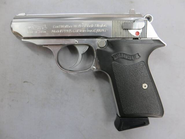 【マルゼン】ワルサー ニューPPK/S ステンレスモデル・グリップ変更