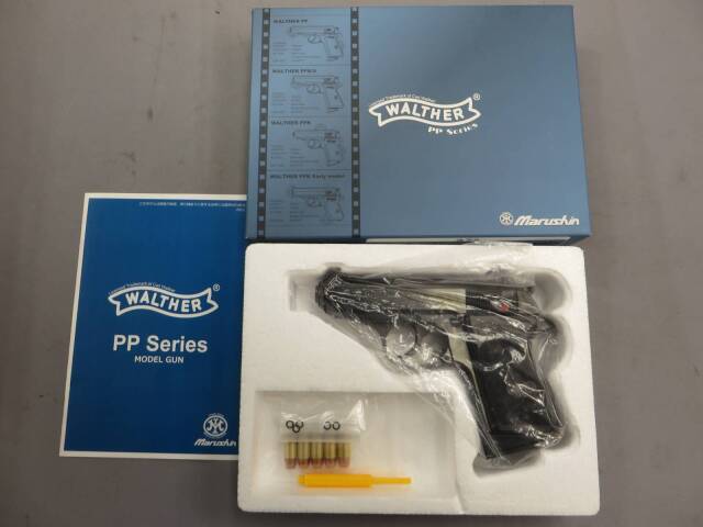 【マルシン】ワルサーPPK Wディープブラック モデルガン