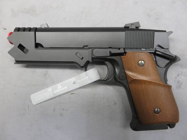 【東京マルイ】千束の銃　リコリス・リコイル　CHISATO`s HANDGUN・木製グリップ・アルミアウターバレル