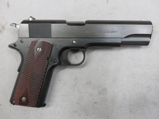 ウエスタンアームズ】コルトM1911 ブラックアーミー ウッドグリップ
