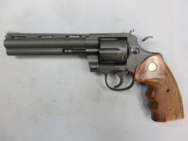 【タナカ】コルトパイソン.357mag 6in R-model HW・アルタモント木製グリップ
