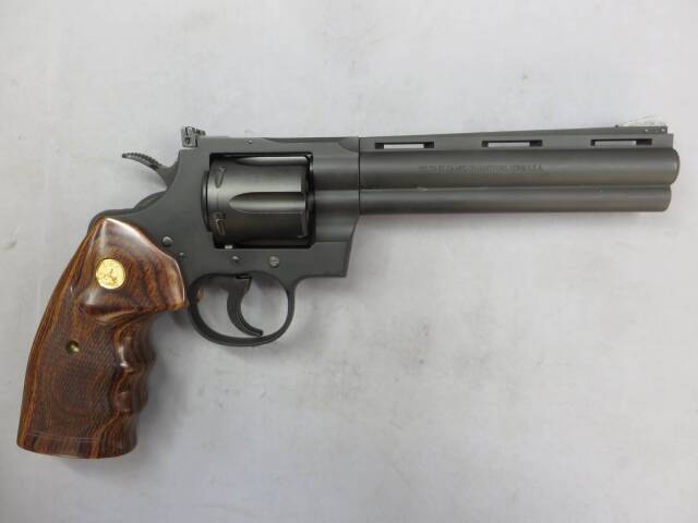 【タナカ】コルトパイソン.357mag 6in R-model HW・アルタモント木製グリップ