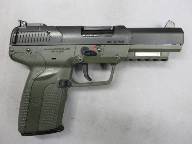 ボ*グ様 マルシン CO2ガスBLK FIVE-seveNフレームHW アルミピ マルシン工業 CO2 ガスブローバックガン FN Five-seveN(ファイブ
