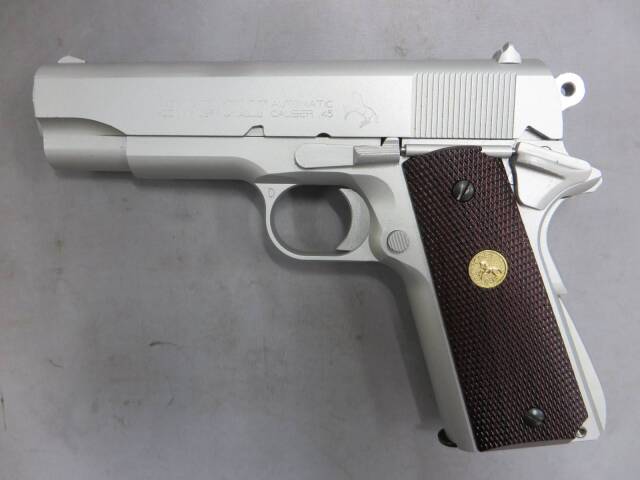 【MGC】 コルト コンバットコマンダー オールシルバー モデルガン