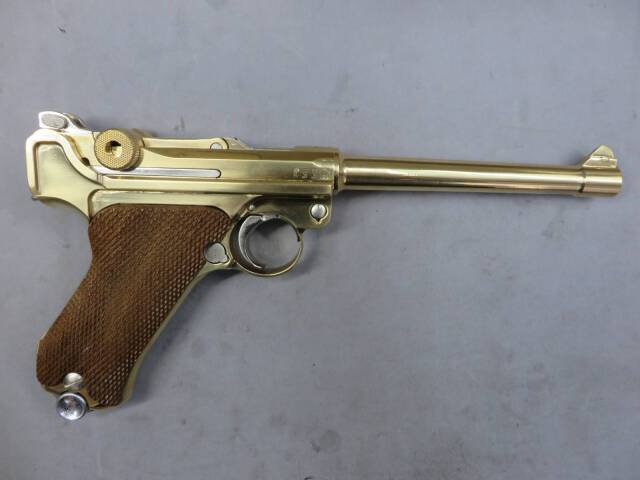 【マルシン】ルガーP08 6in 木製グリップ SMG・金属モデルガン