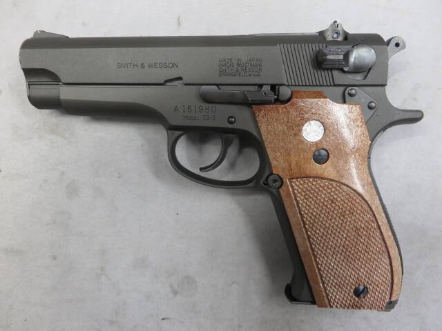【マルシン】S&W M39 HW 黒染め PFCブローバック　モデルガン