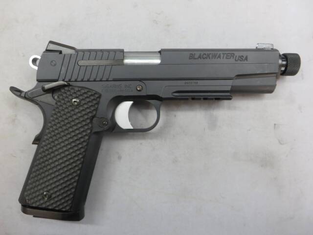 【ウエスタンアームズ】SIG 1911 ブラックウォーター（サイレンサー）