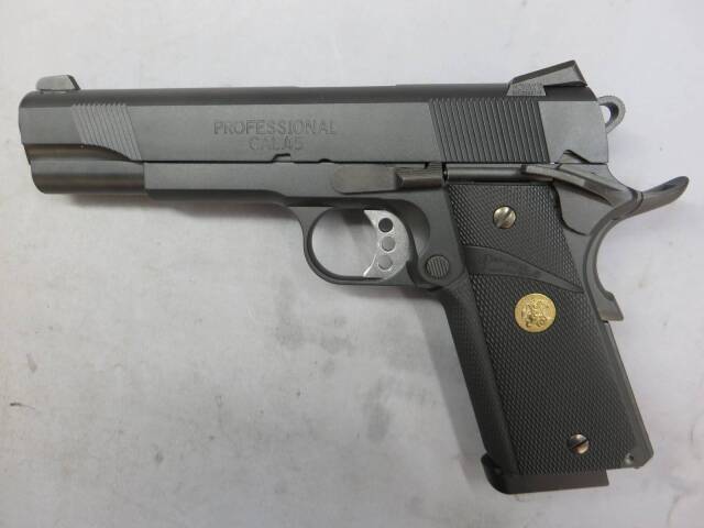 タナカ コルトsaa 45 アーティラリー レザーアートケイン グリップ モデルガン