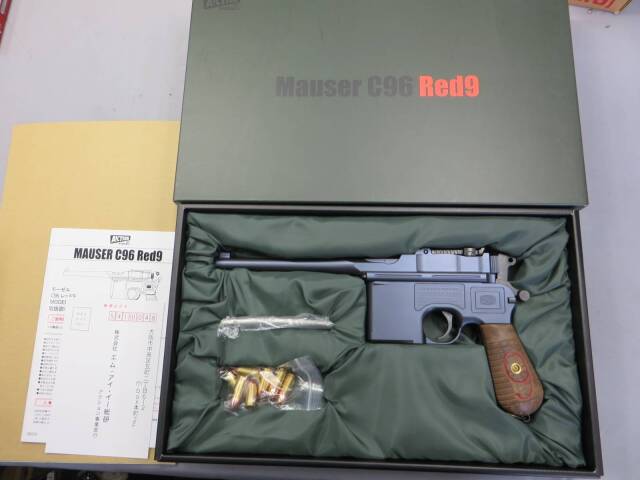 【Action】モーゼル C96 RED9 ブルースチール ダミーカート　モデルガン