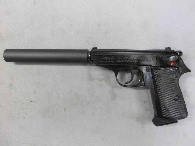 【マルゼン】ワルサー PPK/S ブラックメタル ムービープロップシリーズ