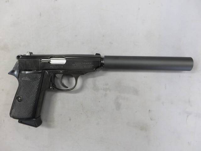 【マルゼン】ワルサー PPK/S ブラックメタル ムービープロップシリーズ