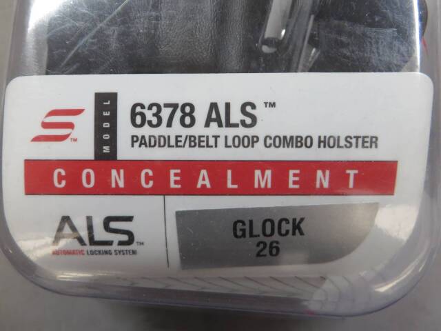 【サファリランド】G26 6378ALS パドル＆ベルトループ コンボ ホルスター