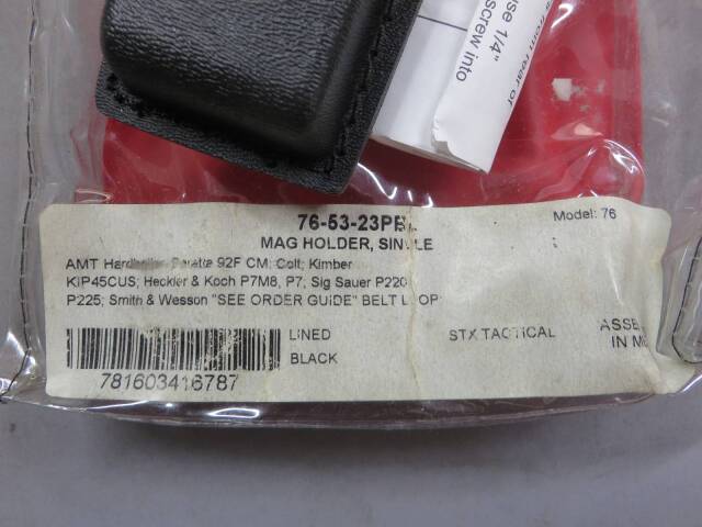 【サファリランド】ベレッタM92・コルト・Kimber 他 対応 シングル マグ ホルダー