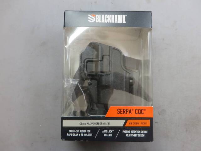 【BlackHawk】Glock26/27 SERPA CQC CONCEALMENT ホルスター（右）