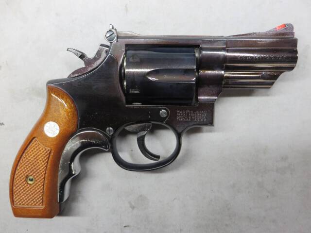 【タナカ】S&W M19 コンバットマグナム 2.5in ミッドナイトゴールド・グリップアダプター