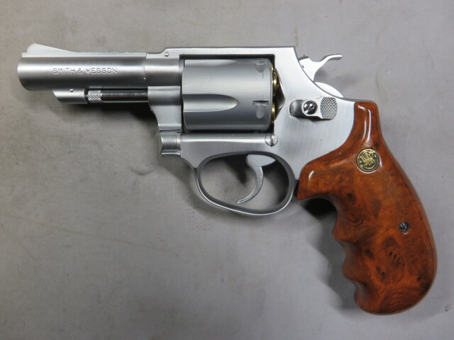 【コクサイ】S&W NEW M60 3in スーパーステンレス オーバーサイズ ウッディGP  No.493 モデルガン