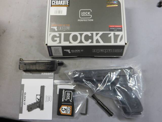 【GHK・UMAREX】グロック17 Gen.5 MOS・セラコート メタルスライド・G17 Glock17