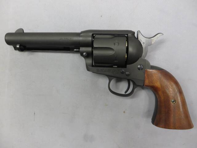 コルトSAA.45 シビリアン ブラック HW 木製グリップ