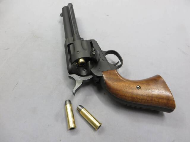コルトSAA.45 シビリアン ブラック HW 木製グリップ