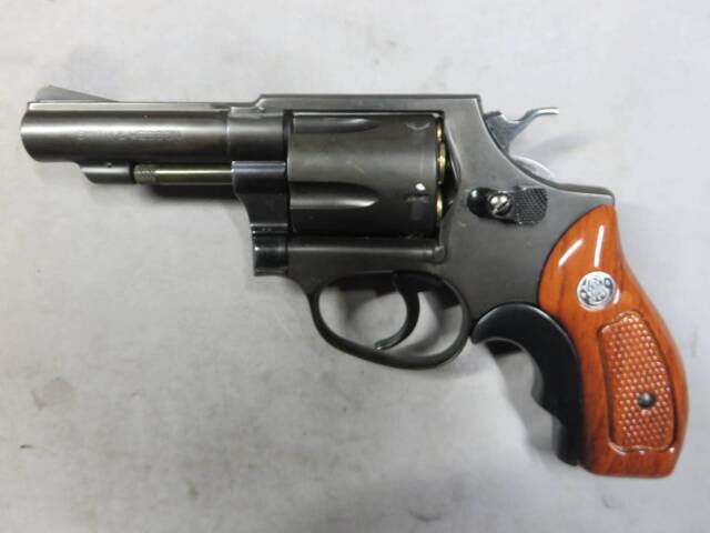 コクサイ】S&W M36 3in MHW レディスミス ウッディGP （マーク入り）No