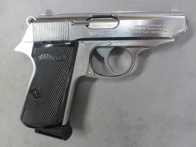 【マルゼン】ワルサー ニューPPK/S ステンレスモデル