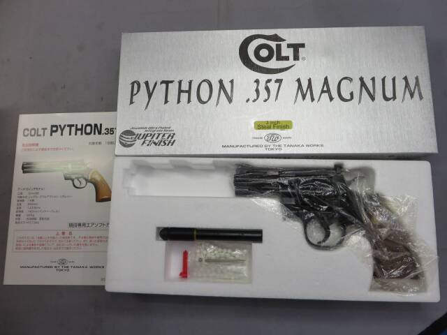 タナカ】コルトパイソン.357mag 3インチ スチールジュピターフィニッシュ