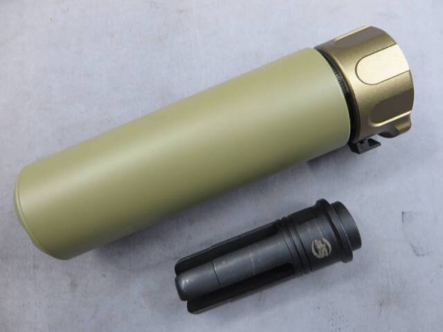【5KU】 SFタイプ SOCOM 556 Mini2 サプレッサー＆ハイダー DE