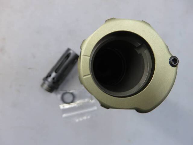 【AIRSOFT ARTISAN】 SF Style 6.2in サイレンサー+W Compフラッシュハイダー ダークアース