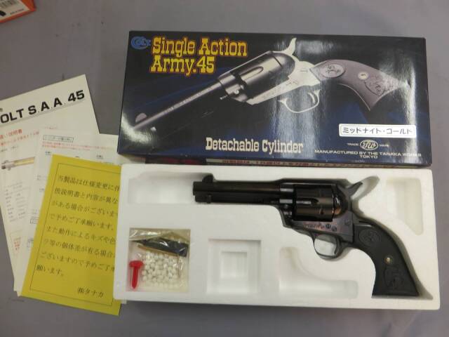 【タナカ】コルトSAA.45 D.C. シビリアン ミッドナイトゴールド